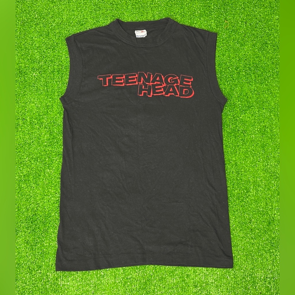 Vintage Teenage Head Punk Sleeveless T-shirt L - "F*ck The Rest Head's the Best"